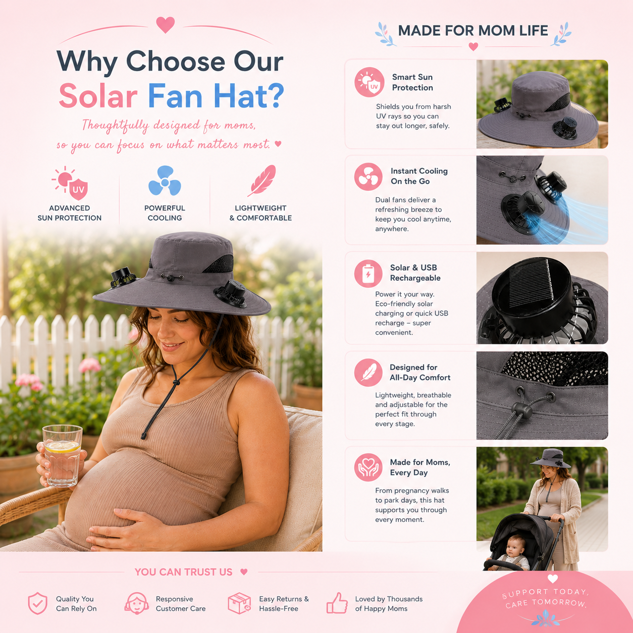 Pregnancy Fan Hat