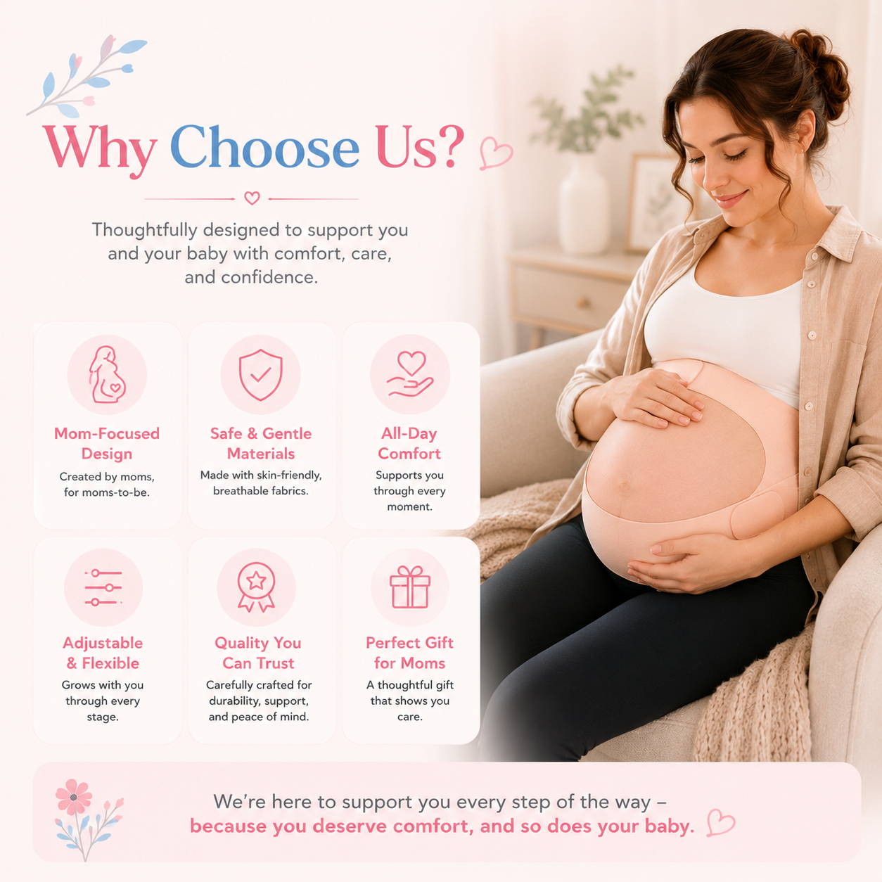 BloomNest Maternity Support Belt