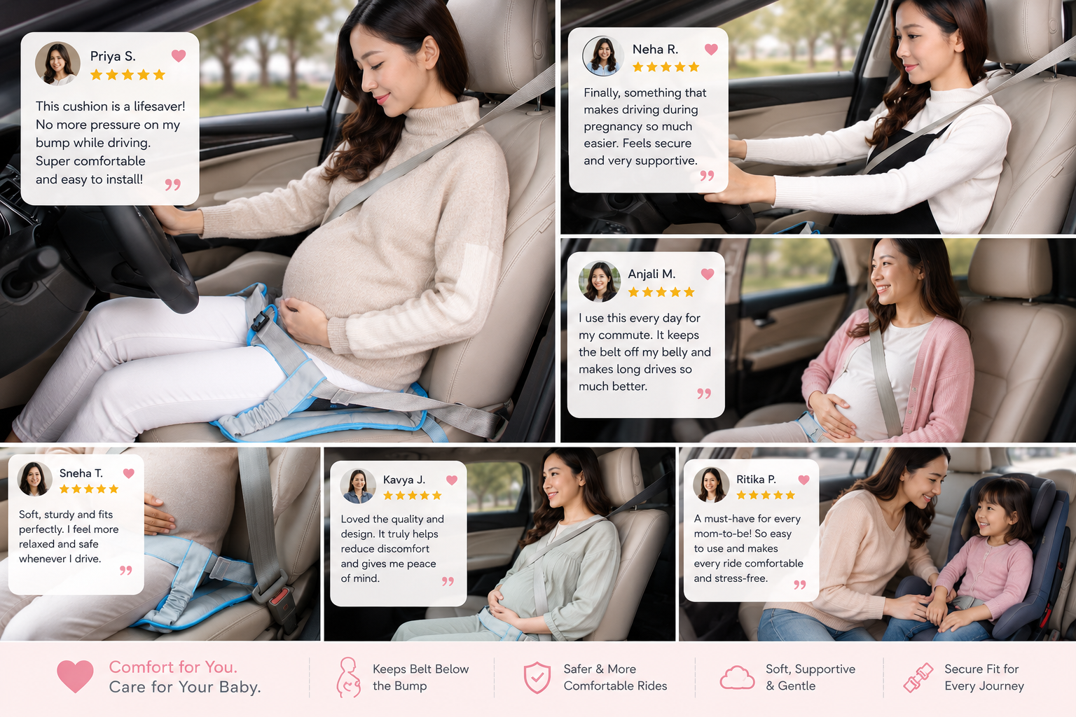 Bloomnest Car Seat Belt Cover