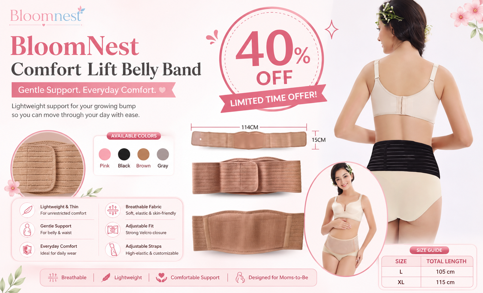 Bloomnest Comfort Lift Belly Band