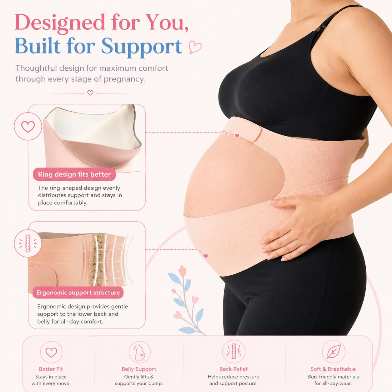 BloomNest Maternity Support Belt